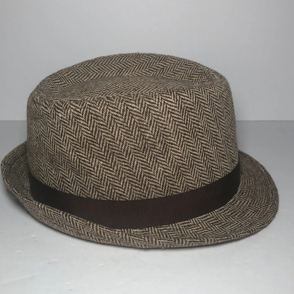 San Diego Hat Co. Men’s Herringbone Fedora Hat - Picture 4 of 10